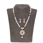 J Pearls Abdhija Pearl Set - Real Pearl Jewelry | Grocsy