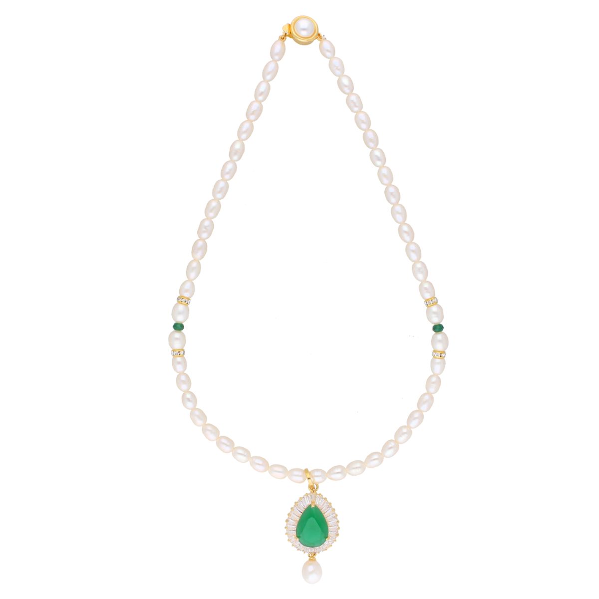 J Pearls Dhenuka Pearl Set - Real Pearl Jewelry | Grocsy