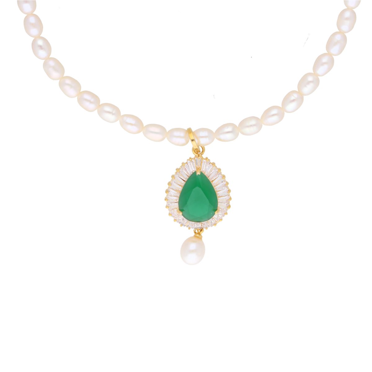 J Pearls Dhenuka Pearl Set - Real Pearl Jewelry | Grocsy