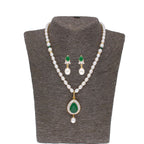 J Pearls Dhenuka Pearl Set - Real Pearl Jewelry | Grocsy