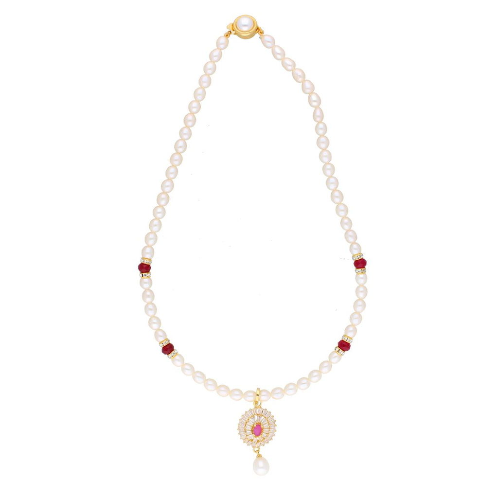 J Pearls Haarshini Pearl Set - Real Pearl Jewelry | Grocsy