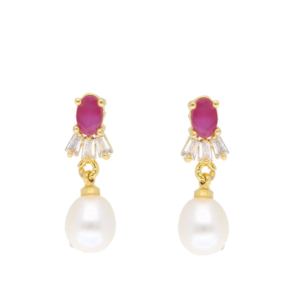J Pearls Haarshini Pearl Set - Real Pearl Jewelry | Grocsy