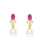 J Pearls Haarshini Pearl Set - Real Pearl Jewelry | Grocsy