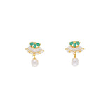 J Pearls Theertha Pearl Set - Real Pearl Jewelry | Grocsy