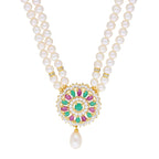 J Pearls Abeedha Pearl Set - Real Pearl Jewelry | Grocsy