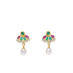 J Pearls Abeedha Pearl Set - Real Pearl Jewelry | Grocsy