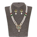 J Pearls Abeedha Pearl Set - Real Pearl Jewelry | Grocsy