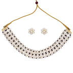 J Pearls Tulsi 1 Line Pearl Choker - Real Pearl Jewelry | Grocsy