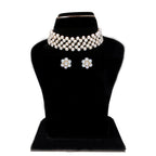 J Pearls Tulsi 1 Line Pearl Choker - Real Pearl Jewelry | Grocsy