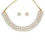 J Pearls Navishka 1 Line Pearl Choker - Real Pearl Jewelry | Grocsy