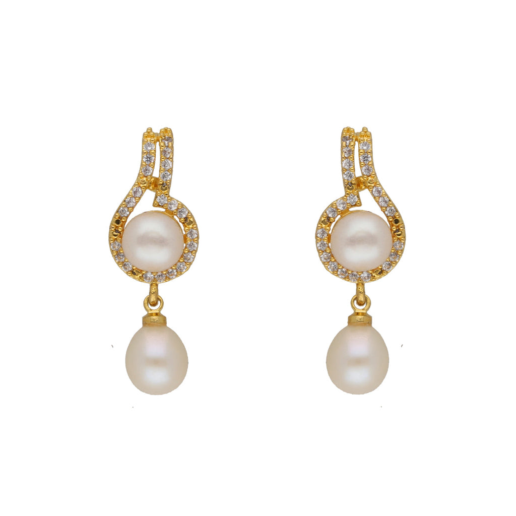 J Pearls Dharti 1 Line Pearl Sets - Real Pearl Jewelry