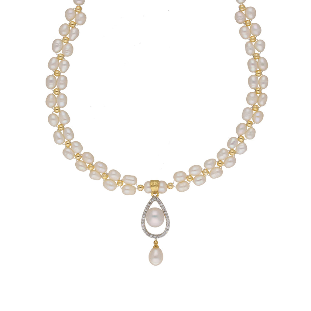 J Pearls Badarika 1 Line Pearl Sets - Real Pearl Jewelry