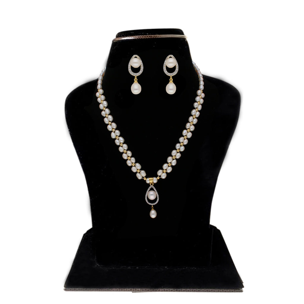 J Pearls Badarika 1 Line Pearl Sets - Real Pearl Jewelry