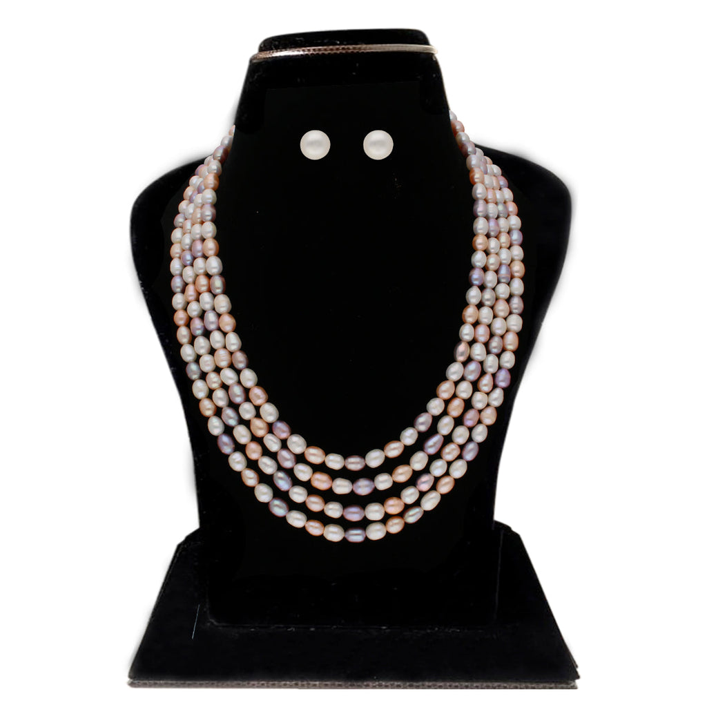 J Pearls Freena 4 Lines Pearl Sets - Real Pearl Jewelry
