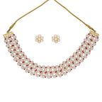 J Pearls Eeshta 1 Line Pearl Choker - Real Pearl Jewelry | Grocsy