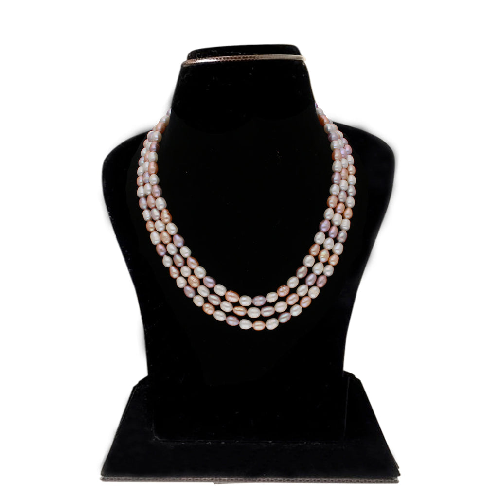 J Pearls Candanayika 3 Lines Pearl Sets - Real Pearl Jewelry