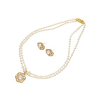 J Pearls Lekha 2 Lines Pearl Necklace | Grocsy