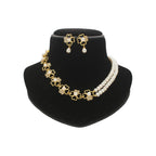 J Pearls Leena 2 Lines Pearl Necklace | Grocsy
