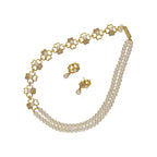 J Pearls Leena 2 Lines Pearl Necklace | Grocsy