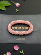Inhanns Unisex Crystal Bloom – Adjustable Crystal Bead Bracelets - Baby Pink | Grocsy