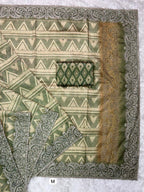 Evanik Pista Kashmiri Style Digital Printed Saree With Unstitched Blouse | Grocsy