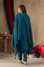 Lorenvalley Fashion Rama Roman Silk Embroidery Sequins with Hand work Kurta Pant Dupatta | Grocsy