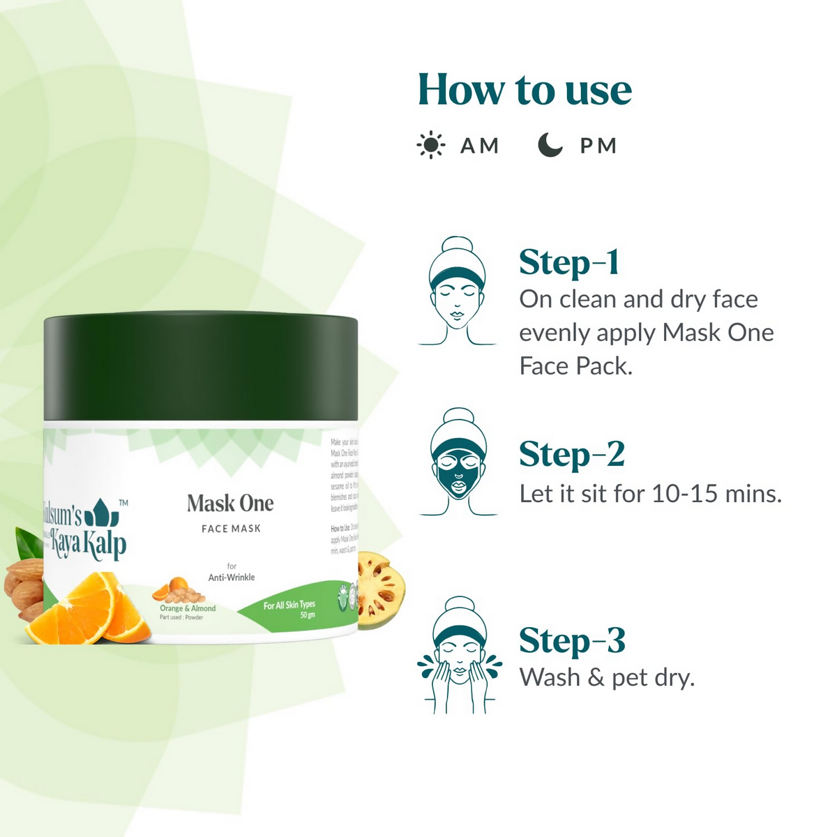 Kulsum's Kaya Kalp Mask One Face Mask For Anti-Wrinkle | Grocsy