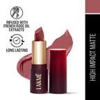 Lakme Forever Matte Lipstick, Made With French Rose Oil Extracts - Pink Geranium | Grocsy