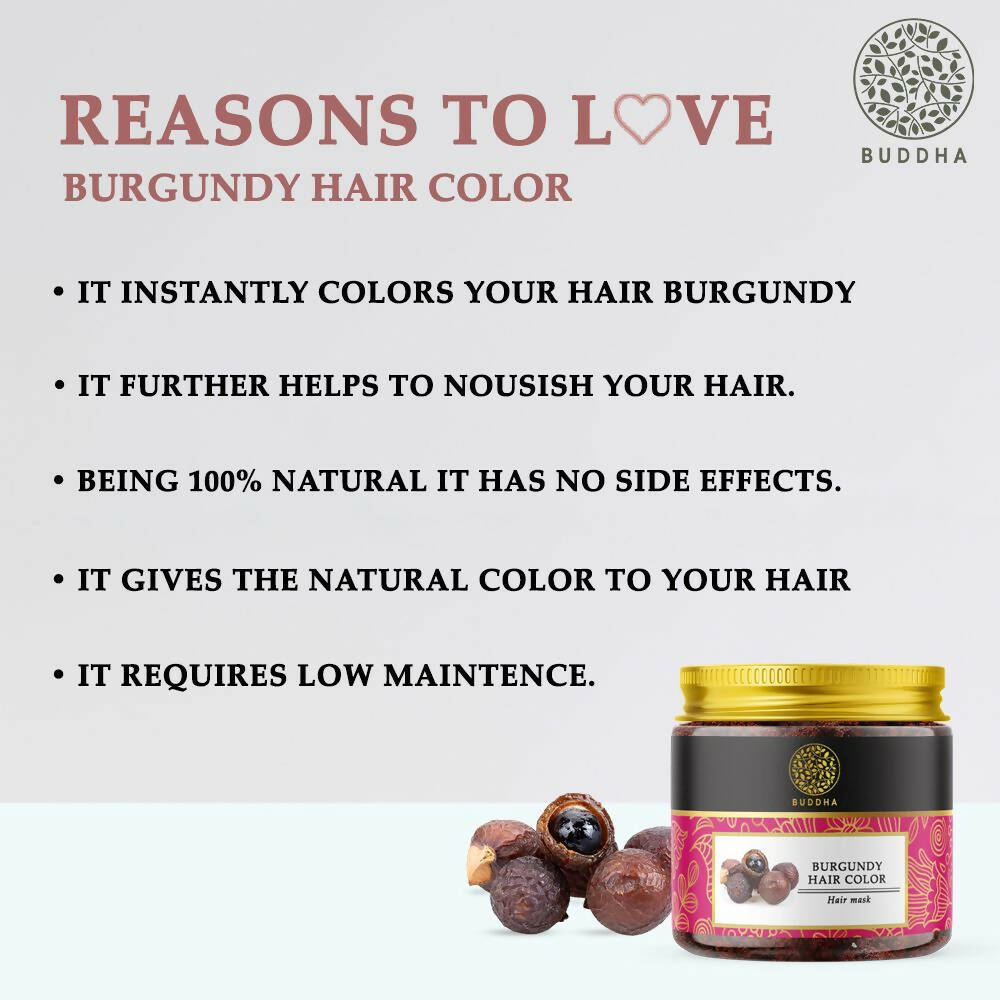 Buddha Natural Burgundy Hair Color Powder | Grocsy