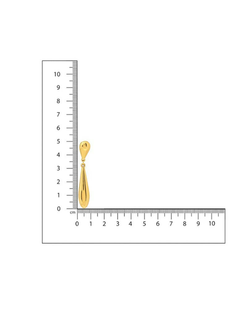 Golden Drop Earrings - Ruby Raang | Grocsy