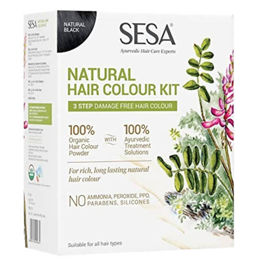Sesa Natural Black Hair Colour Kit | Grocsy