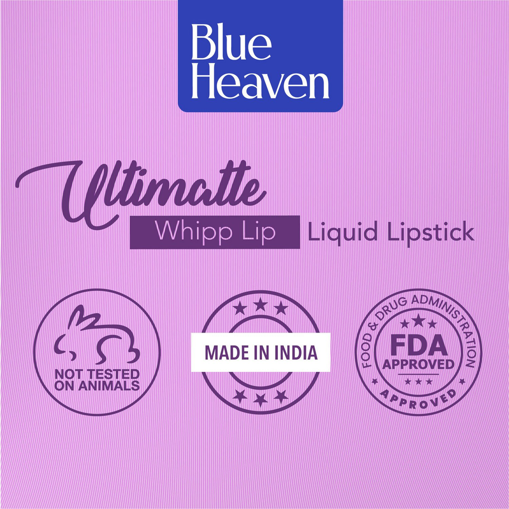 Blue Heaven Ultimatte Whipp Lip Liquid Lipstick - Seriously Brown | Grocsy