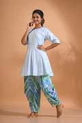 Morchari Patiala Salwar Top - Multicolour | Grocsy