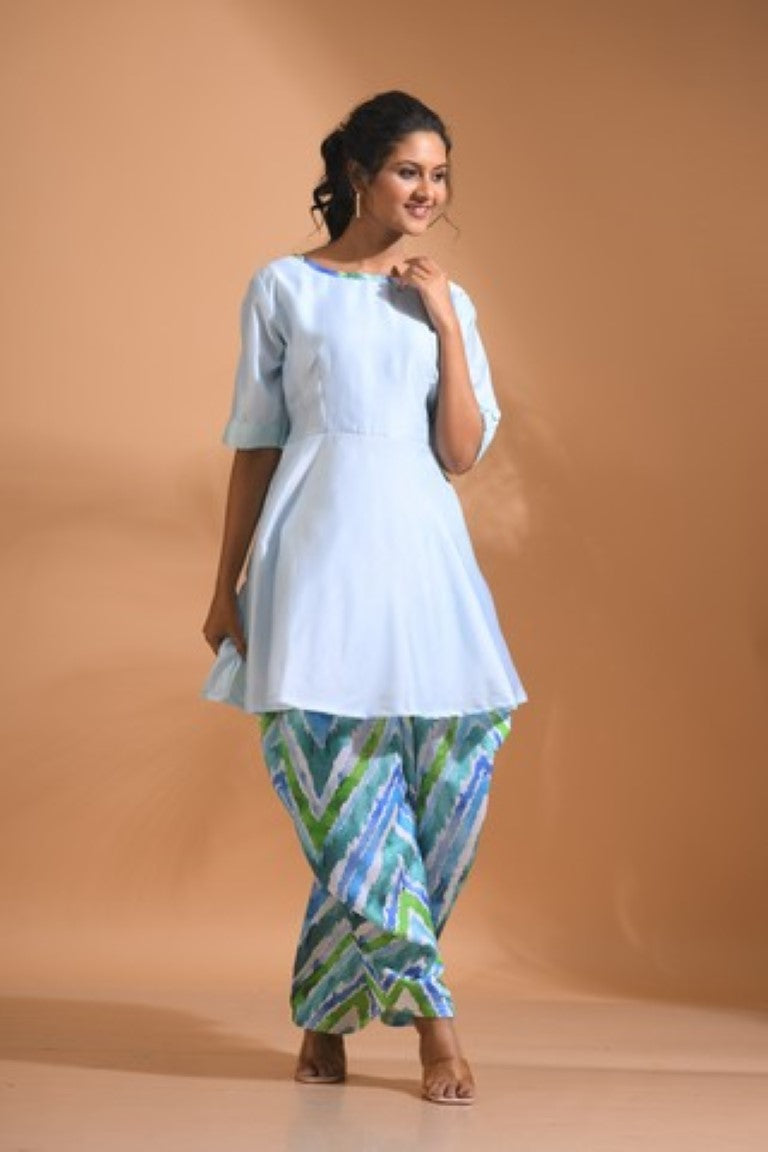 Morchari Patiala Salwar Top - Multicolour | Grocsy
