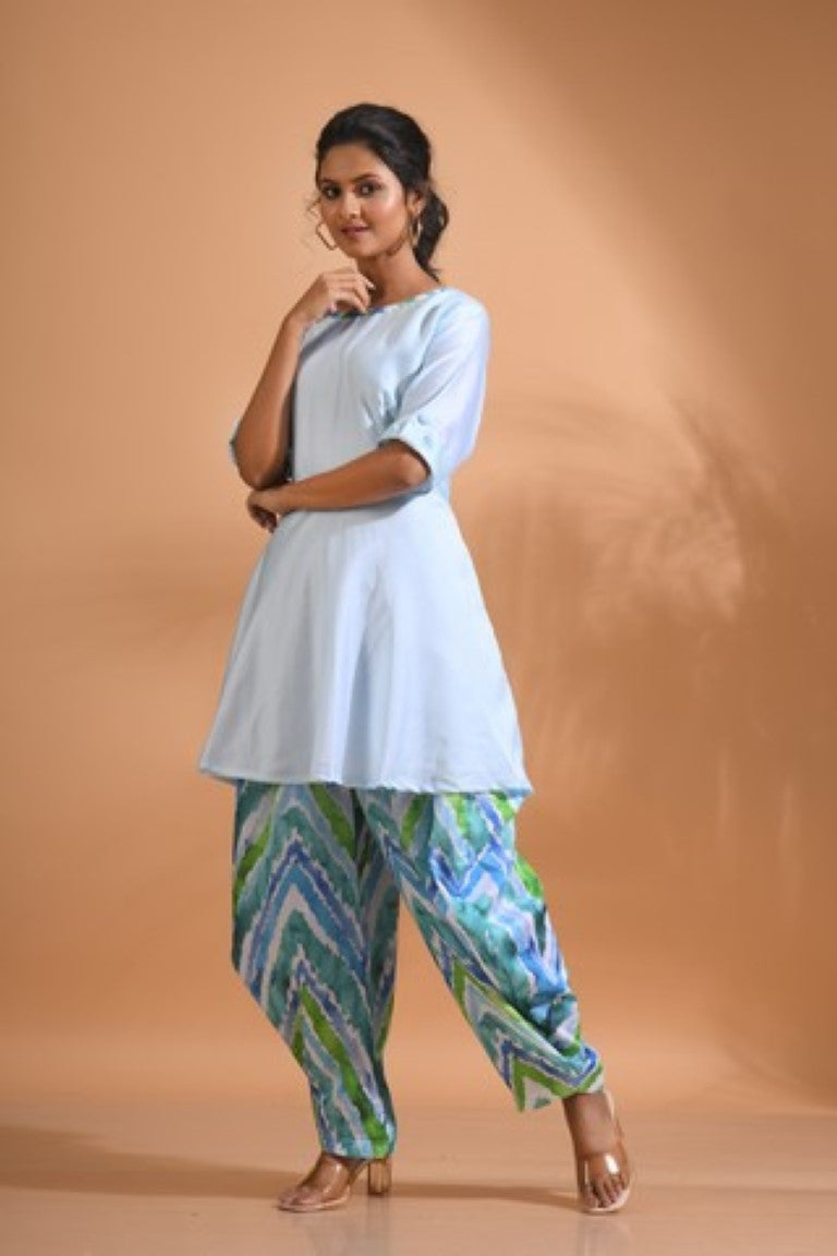 Morchari Patiala Salwar Top - Multicolour | Grocsy
