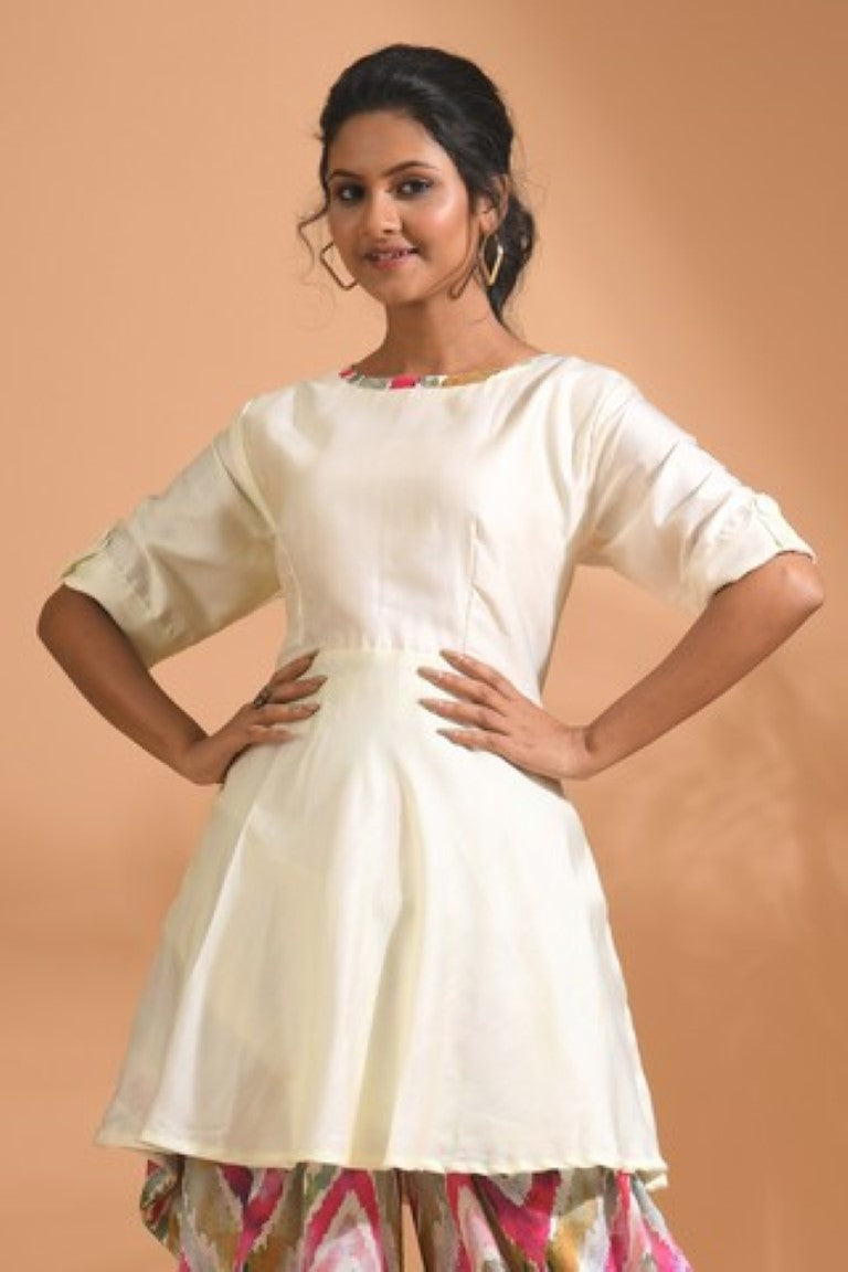 Morchari Patiala Salwar Top - Multicolour | Grocsy