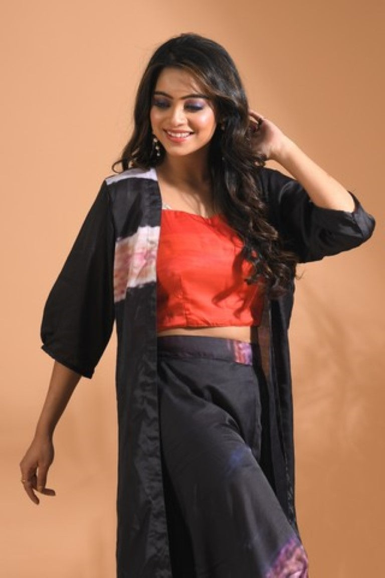 Morchari Palazzo Set Hand Embroidery - Multi | Grocsy