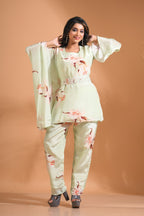 Morchari Kaftan Set With Hand Embroidery - Multicolour | Grocsy