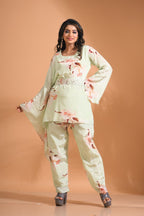 Morchari Kaftan Set With Hand Embroidery - Multicolour | Grocsy