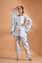 Morchari Kaftan Set With Hand Embroidery - Multicolour | Grocsy