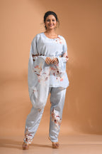 Morchari Kaftan Set With Hand Embroidery - Multicolour | Grocsy