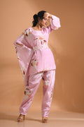 Morchari Kaftan Set With Hand Embroidery - Multicolour | Grocsy