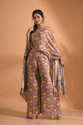 Morchari Kaftan Set With Hand Embroidery - Multi | Grocsy
