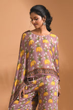 Morchari Kaftan Set With Hand Embroidery - Multi | Grocsy