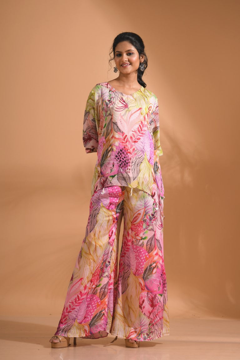 Morchari Short Top And Pant - Multi | Grocsy