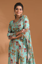 Morchari Top And Pant - Light Green | Grocsy