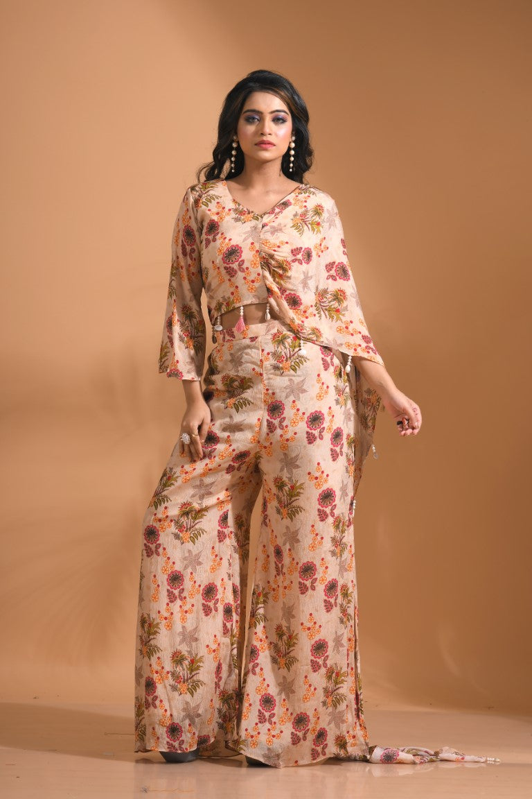 Morchari Top And Pant - Cream | Grocsy