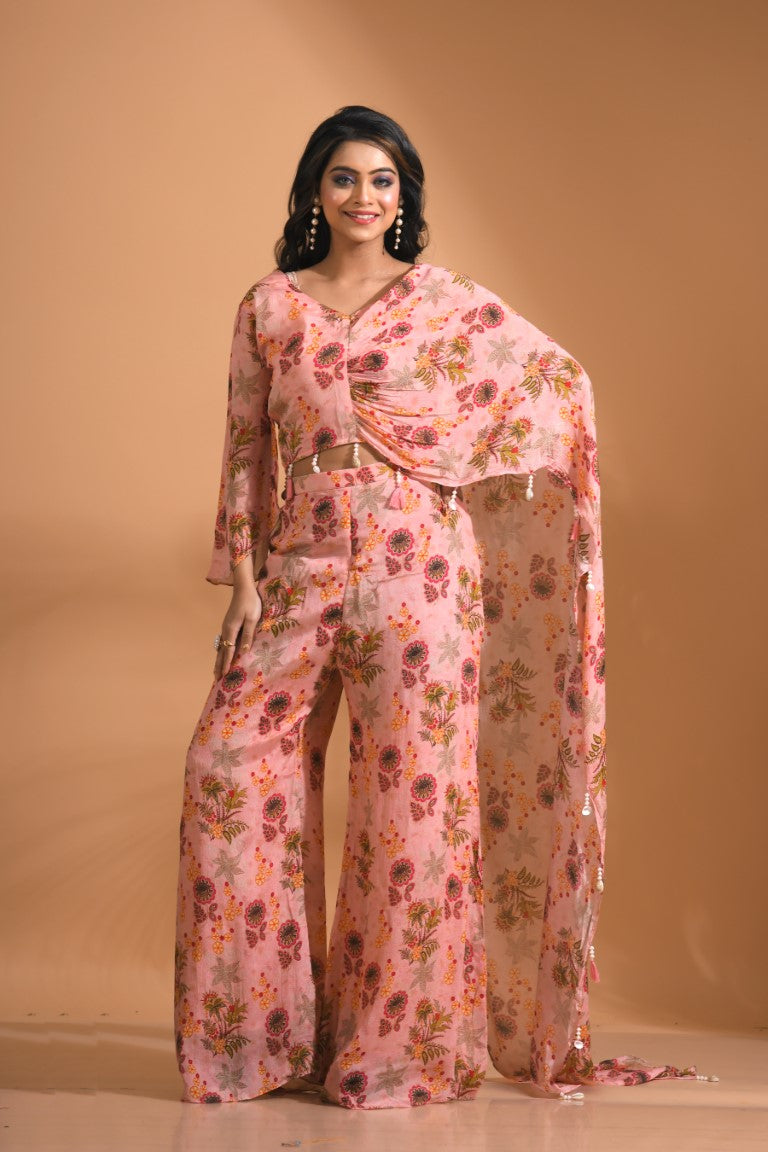 Morchari Top And Pant - Light Pink | Grocsy
