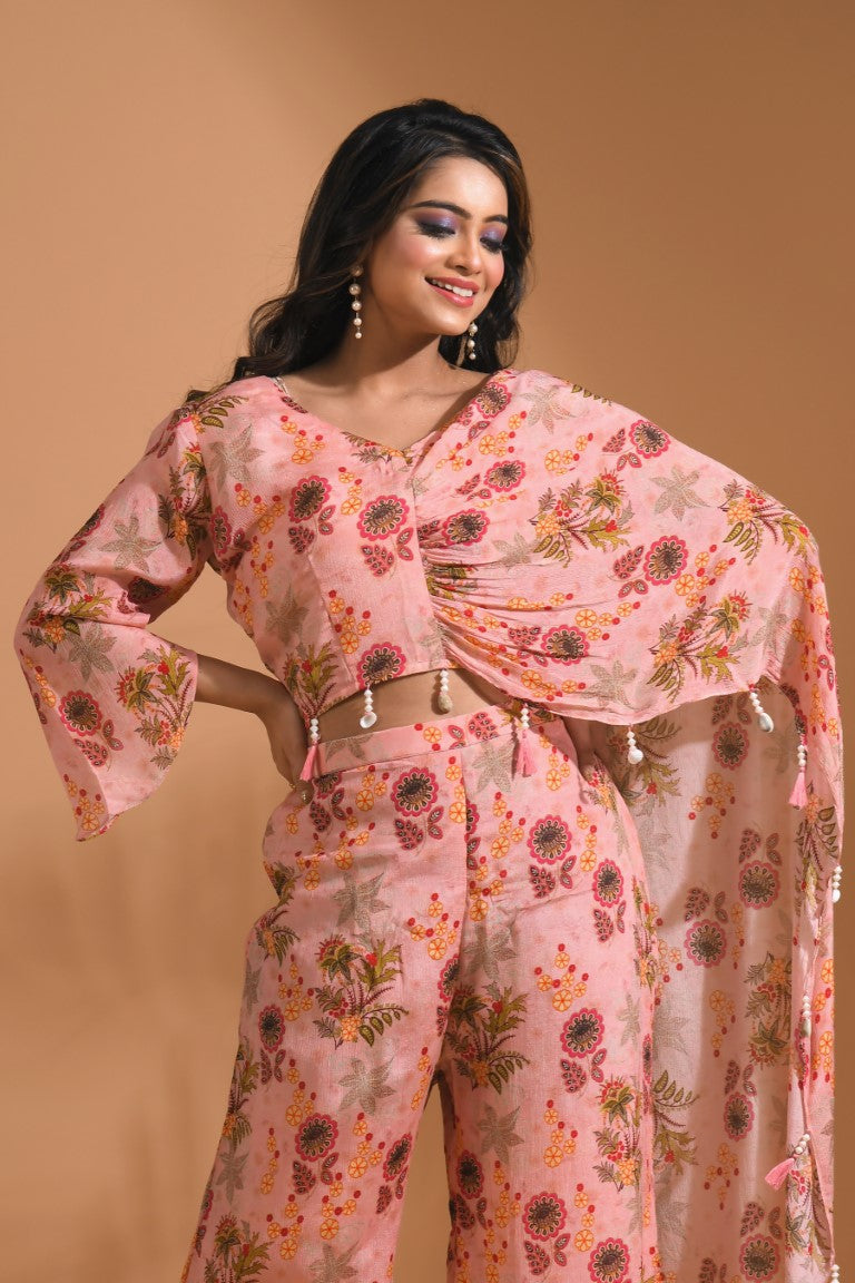 Morchari Top And Pant - Light Pink | Grocsy