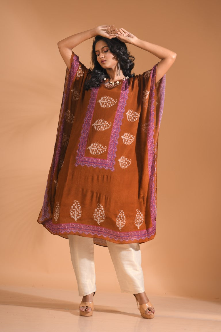 Morchari Co Ord Set With Hand Embroidery - Mustard | Grocsy
